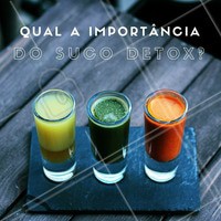 Os famosos sucos detox vem fazendo sucesso por conta de suas propriedades benéficas para o organismo! A partir da combinação de diferentes alimentos, a bebida têm a função de fazer a limpeza hepática, auxiliando no processo de eliminação de toxinas prejudiciais ao organismo. Entre os suas vantagens estão: aumento da disposição, melhora da memória, melhora do sistema digestivo, entre outros. Não deixe de tomar o seu nesta manhã! #ahazou #saúde #bemestar #detox