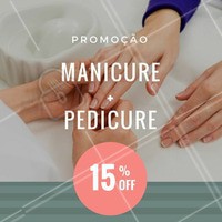 Agende já o seu horário para fazer as unhas com descontão! #Unha #Manicure #Promoção #Pedicure #Esmalte
