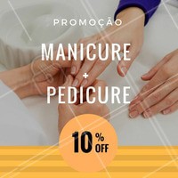Agende já o seu horário para fazer as unhas com descontão! #Unha #Manicure #Promoção #Pedicure #Esmalte
