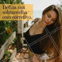 Para quem gosta de sobrancelhas bem marcadas, a dica é contornar ela com corretivo para que elas se destaquem. #Sobrancelha #Beleza #Corretivo