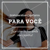Agende o seu horário para dos cabelos com um tratamento apropriado! #Cabelo #Hair #Hidratação #Tratamento