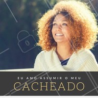 Não é moda, é identidade: cacheados sempre! #Cabelo #Hair #Inspiração #Cacheado #Motivacional