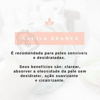 Agende já a sua sessão de tratamento facial com máscara de argila! #Argila #EstéticaFacial #Estética #Tratamento #TratamentoFacial #MáscaraFacial