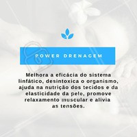 Agende já a sua sessão de #PowerDrenagem! #Massagem #Drenagem #Estética #Tratamento