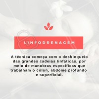 Agende já a sua sessão de #Linfodranagem! #Massagem #Drenagem #Estética #Tratamento