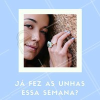 Agende seu horário e aposte no azul bebê para arrasar nas tendências! #amo #trends #unhas