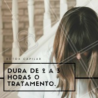Tudo depende do tamanho e quantidade de cabelo!
É importante reservar um horário no salão de beleza, está esperando o quê para agendar o seu horário? Venha!
#ahazou #botoxcapilar #cabelo