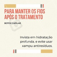Ampolas de tratamento durante 15 a 30 dias também são indicadas!
Para que assim os efeitos do procedimentos sejam prolongados!
Gostou? Agende o seu horário!
#ahazou #botoxcapilar #cabelo