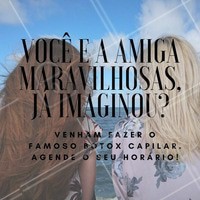 Que tudo! Venham conhecer esse tratamento, imagina só cabelos maravilhosos em conjunto!
Agendem um horário conosco!
#ahazou #botoxcapilar #cabelo