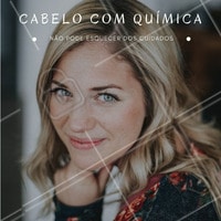 Não deixe de conversar um de nossos profissionais após um procedimento químico pois assim ele pode te passar os produtos mais adequados para cuidar das madeixas. #químicacapilar #cabelo #pósquímica #tratamento