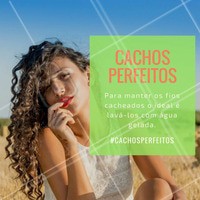 Mas, se você não consegue, pode optar por usar a água morna. Isso faz com que sejam fechadas as cutículas dos fios e eles fiquem mais brilhantes!
#ahazou #cachosperfeitos #cachos #beleza