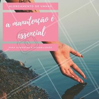 Se você fez o alongamento de unhas e quer prolongar a durabilidade delas, a higiene é fundamental. Isso que dizer que fazer manutenções periodicamente é essencial, evitando assim infiltrações e descolamentos que diminuem a resistência do alongamento. #alongamentodeunha #amo #unhas #ahazou