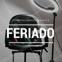Muita calma nessa hora que vem notícia boa por aí! Nesse feriado estaremos abertos normalmente, por isso não deixe de marcar seu horário 🕑 #horáriodefuncionamento #feriado #aberto
