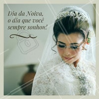 O dia dos seus sonhos aqui fica ainda melhor!
Agende o seu horário para receber o tratamento que merece nesta data tão especial!
#diadanoiva #noiva #ahazou #beauty
