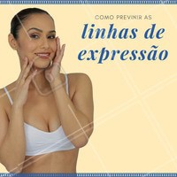 O envelhecimento da pele e o aparecimento das rugas conforme o avanço da idade são uma das coisas que mais nos preocupam. Por isso, algumas dicas para prevenir as linhas de expressão: beba bastante água para manter a sua pele hidratada; evite o cigarro, pois fumar é um dos hábitos que mais causa ruga; inclua frutas, verduras e legumes que contenham vitamina C (laranja, morango, batata, brócolis, ervilha, manga, mamão), betacaroteno (abóbora, agrião, cenoura, couve, espinafre, manga), e licopeno (tomate, goiaba, melancia, uva rosada) em sua alimentação. Seguindo essas dicas e indo a um profissional, você estará se prevenindo de maneira eficaz, por isso não deixe de agendar seu horário conosco. #estéticafacial #linhasdeexpressão #pele #beleza #cuidadosdapele