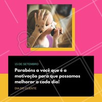 A gente sabe que o melhor é o cliente que possuímos, por isso, agradecemos a você, cliente, por fazer parte da nossa história e por nos motivar sempre mais!
#ahazou #diadocliente #cliente #maquiagem