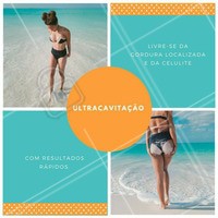 Indicada para quem se incomoda com sua celulite e gordura localizada, a ultracavitação apresenta resultados eficazes já nas primeiras sessões, que ainda melhoram gradativamente. Agende um horário e converse com uma de nossas profissionais! #ultracavitação #estéticacorporal #gorduralocalizada #celulite