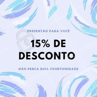 Aproveite! Venha conhecer nossos serviços, tratamentos especiais para você! <3
#desconto #15porcento #ahazou #beauty #beleza