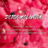 Que tal um suco detox de melância? #ahazou #nutrição #receita #sucoverde #saudeebemestar #lifestyle #comportamento #instagood