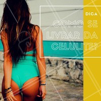 Para se livrar dos furinhos que nos assombram, aqui vão algumas dicas: 1- Beba pelo menos 2 litros de água por dia, 2- Se alimente bem, 3- Evite usar calças muito apertadas, pois elas dificultam a circulação local, 4- Faça esfoliação periodicamente ou use bucha vegetal, 5- Pratique exercícios! #estéticacorporal #celulite #dica #ahazou #beleza