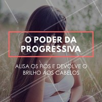 Uma progressiva bem feita, com produtos adequados e o cuidado de um profissional é a solução perfeita pra quem procura deixar as madeixas mais lisas! Invista já numa progressiva e agende o seu horário ;) #escovaprogressiva #progressiva #ahazou #cabelo