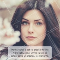 Essa dica é importante! Quando o cabelo apresenta uma elasticidade maior que o esperado, é importante fazer um tratamento. #cabelo #hair #cuidados #dica #instabeauty #cabelobonito #saúdecapilar