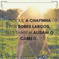 Sabe aquele utensílio que as mulheres usavam bastante antigamente? Que tal resgatar ele? Use bobes! cabelo #hair #cuidados #dica #instabeauty #cabelobonito #saúdecapilar