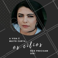 Cílios longos todo dia, toda hora e sem perder um segundo se quer? É com alongamento! Agende um horário e venha saber mais sobre a técnica ideal para você. #alongamentodecílios #cílios #amo #ahazou #olhar