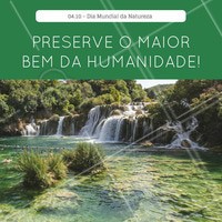 No Dia da Natureza gostaria de incentivar você a tomar atitudes sustentáveis para juntos protegermos a natureza e diminuirmos os efeitos de destruição tem a impacto. Ponha a mão na consciência e preserve! #ahazou #amo #preservação #meioambiente #conscientização #diadanatureza