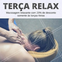Toda terça-feira aqui no espaço temos descontos especiais para massagem relaxante. Agende agora o seu horário #MassagemRelaxante #EsteticaCorporal #TratamentoCorporal #Ahazou #Saude #BemEstar #Autoestima #Massagem