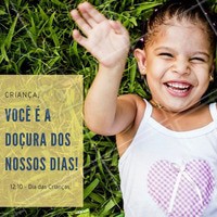 Neste dia dia das crianças, retribua todos os sorrisos que as crianças da sua vida já colocaram em seus rosto! Adoce o dia delas você também! #diadascrianças #amo #ahazou #felicidade #crianças #adoce #infância