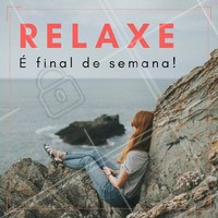 Descanse, reflita, sorria, se distraia. O fim de semana é seu!
#finaldesemana #ahazou #bemestar #relax