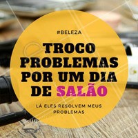 Alguém quer trocar? hahahaha #SalaoDeBeleza #Beleza #Ahazou #Autoestima #Cabelos #CabeloDiva #Instabeauty