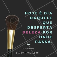 Ser maquiador é encontrar a beleza de todas as pessoas e realçá-la ao máximo! Parabéns à todos os profissionais de maquiagem, que encantam e embelezam por aí 😍 #diadomaquiador #maquiagemx #ahazou #amomaquiagem