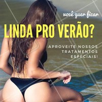 Você linda e arrasando no verão! Aproveite nossos tratamentos pro corpo e agende já o seu horário 😍 #verao #estetica #ahazou #verao2018