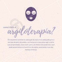 Converse com nossos profissionais, saiba mais sobre esse tratamento e qual é a indicação para o seu caso. Ligue agora: (inserir o TELEFONE) #amo #ahazou #argiloterapia #argila #agende #tratamento #pele #cuidados