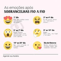 Essas são as fases de cicatrização pós microblading (sobrancelhas fio a fio). #Sobrancelhas #Microblading #Beleza #Ahazou #SobrancelhasFioaFio #Micropigmentação #EmbelezamentoDoOlhar #Autoestima