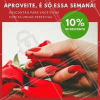 Vocês queriam #promoção? Então não percam essa semana, deixem as unhas lindas com 10% de desconto 💅 #desconto #unhas #linda #ahazou #amo #promo #vem #promounhas
