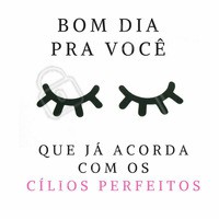 Bom dia! Acordou com cílios de boneca? 😍 Se não, esquece o rímel e agende já o horário do seu alongamento de cílios! #alongamentocilios #extensaodecilios #ciliosfioafio #volumerusso