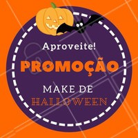 Tem uma festa pra ir esse Halloween e quer chegar arrasando com sua make artística? 😍 Aproveita que tem PROMOÇÃO em todas as makes de Halloween! 🎃 #maquiagemhalloween #maquiagemartistica #halloween #ahazou #makeuphalloween