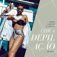 Para a depilação ficar em dia o verão inteiro, não deixe de agendar seu horário de 15 em 15 dias, assim você ficará com as pernas lisinhas sempre 😍 #ahazou #amo #depilação #pernaslisas #verão #calor #duração #estéticacorporal