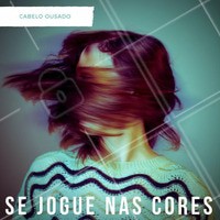 Que tal aproveitar a chegada do verão para mudar o visual e arrasar no look colorido? Agende já seu horário e venha deixar as madeixas de uma cor que você nunca imaginou! #amo #cabelocolorido #ahazou #verão #cores #cabelo #colorido #tintura