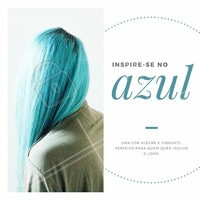 Imagina só, você divando por aí com as madeixas azuis! Não vai ter para ninguém! Se inspire nesse cabelão azul incrível e agende seu horário 💙 #azul #ahazou #amo #cabelo #cabelocolorido #cabeloazul #inspiração #colorido #cores #tintura