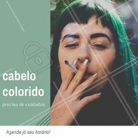 A coloração acaba diminuindo os óleos naturais do cabelo, deixando os fios um pouco mais secos e frágeis. Para que isso não aconteça você pode tomar alguns cuidados, como fazer hidratações semanais para ajudá-los a se recuperarem. Além disso, é importante evitar o uso de chapinhas, babyliss, entre outras ferramentas de modelagem. Pois a tintura em si, já agride muito o cabelo. Use apenas quando não tiver jeito e for extremamente necessário como, por exemplo, para uma festa. #cuidados #dicas #cabelo #ahazou #amo #cabelocolorido #colorido #cores #tintura