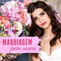 Vai casar? Venha fazer sua maquiagem conosco e ficar ainda mais linda no seu dia tão especial! 💄👰 #noivas #makenoiva #maquiagemnoiva #noivalinda #ahazou #noivaprincesa