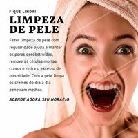 A limpeza de pele deve ser realizada a um intervalo de 20 a 30 dias. Temos a limpeza ideal para o seu tipo de pele! Pele mista, oleosa, desidratada e seca. Cuide-se e agende o seu horário! #EstéticaFacial #TratamentoFacial #Ahazou #Beleza #LimpezaDePele #Estetica #Esteticista #Autoestima