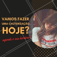 Além desse benefício, a cauterização capilar não alisa o cabelo, o tratamento visa apenas repor a queratina nos fios.
Agende o seu horário e faça o seu tratamento!
#cauterização #cauterizaçãocapilar #ahazou #cabelo #beauty