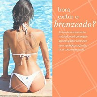 O bronzeamento natural é uma técnica que conta com a ajuda de produtos aceleradores e a ação do sol para trazer o bronzeado perfeito. Sua única preocupação é esperar o seu personal bronzer dizer se chegou o momento de virar, sendo este o segredo daquele bronze uniforme. Agende já seu horário #bronzeamentonatural #amo #bronzeadoperfeito #bronzeado #estéticacorporal #verão #ahazou #bronzetop