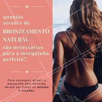 Nada de ficar horas no sol se preocupando se todas as partes do corpo estão pegando a mesma quantidade de sol. Com o bronzeamento natural você só precisa decidir qual é o tamanho da marquinha e em algumas sessões o bronzeado perfeito não será mais sonho! 🙌
#bronzeamentonatural #amo #bronzeadoperfeito #bronzeado #estéticacorporal #verão #ahazou #bronzetop
