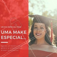 No seu grande dia, todo o esforço tem que valer a pena e você, acima de tudo, deve estar maravilhosa! Venha fazer a maquiagem dos sonhos conosco 🎓 #formatura #makeformatura #maquiagemformanda #formandalinda #ahazou #formanda #maquiagem #make #amo
